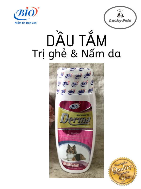 Sữa tắm chuyên dùng cho chó mèo bị ghẻ viêm da - Shampoo derma