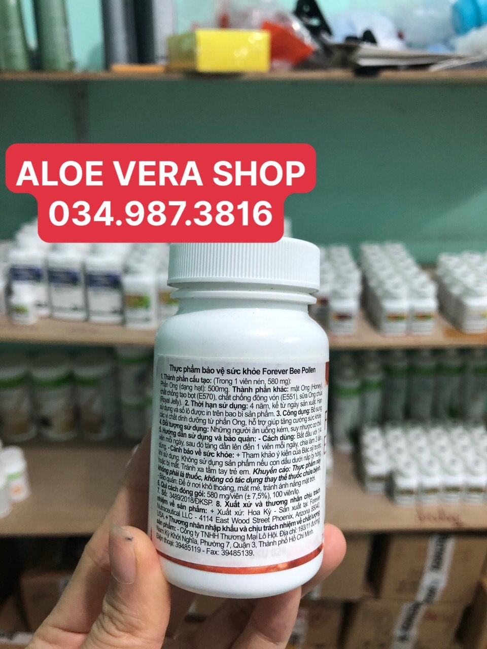 (RẺ VÔ ĐỊCH) Viên Phấn Ong Forever Bee Pollen 026Flp
