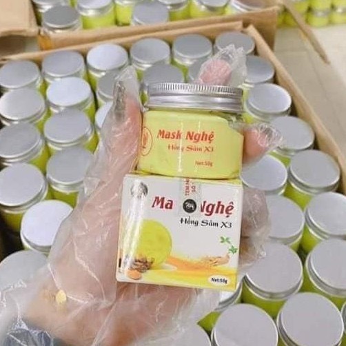 Combo 2 lọ Mask Nghệ Hồng Sâm X3 sáng da sạch mụn