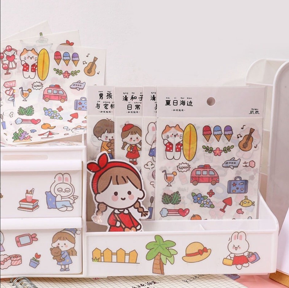 Bộ sticker 2d dễ thương