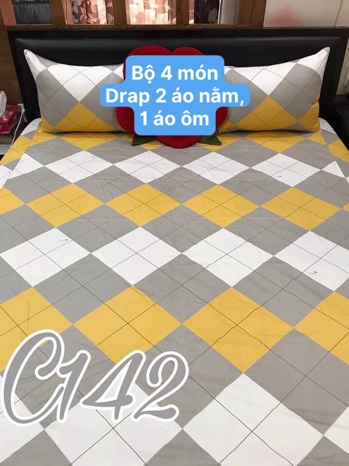[HCM]Bộ Drap Cotton Thắng Lợi {4 MÓN} đủ size { chuẩn logo]