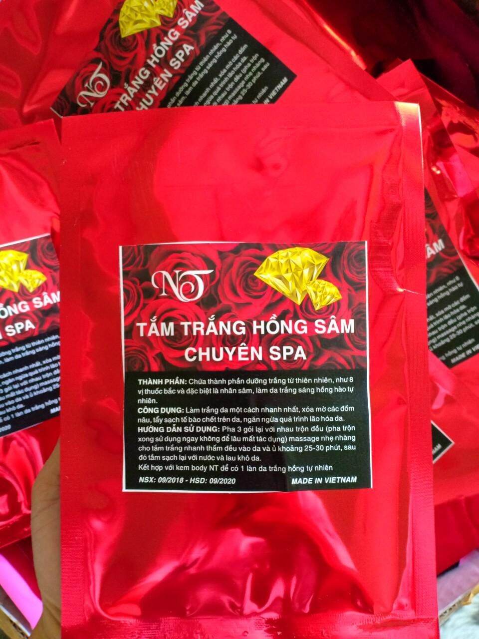 [Chính hãng] tắm trắng hồng sâm chuyên spa