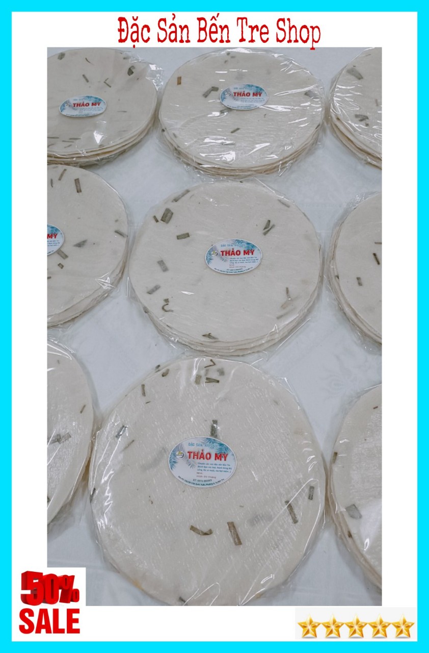 (Freeship) Bánh phồng nếp mặn Sơn Đốc Bến Tre- chọn nhiều vị