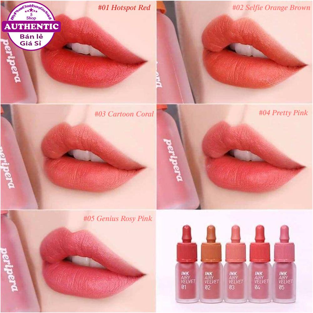 SON KEM LÌ PERIPERA INK AIRY VELVET TINT