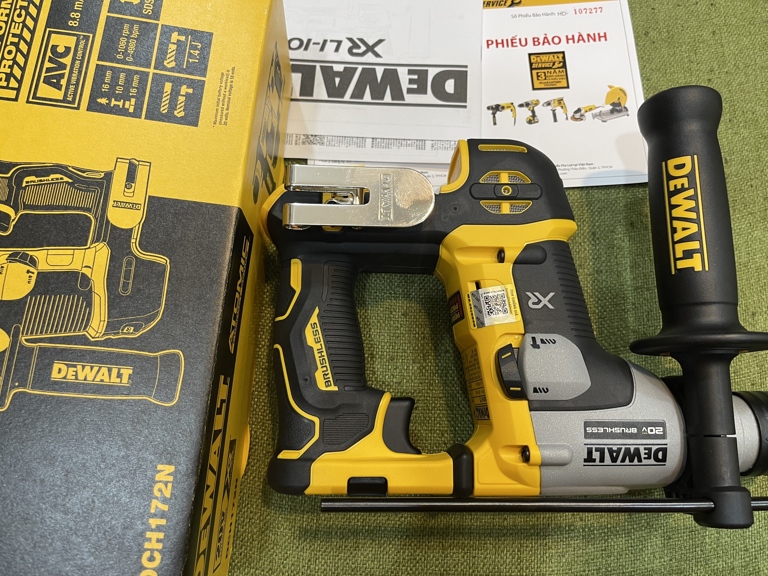 Máy khoan bê tông Dewalt DCH172N (Thân máy)