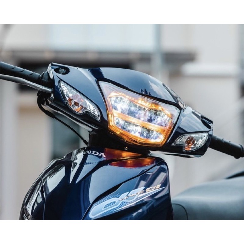 Chóa đèn pha led 2 tầng ZHI.PAT wave@110 rs100