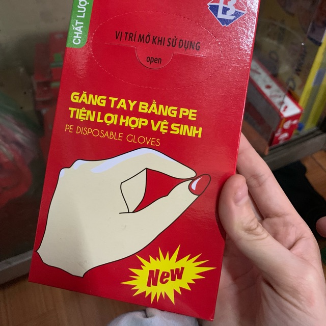 (Combo10 ) Hộp 1000 chiếc găng tay nilon dùng 1 lần