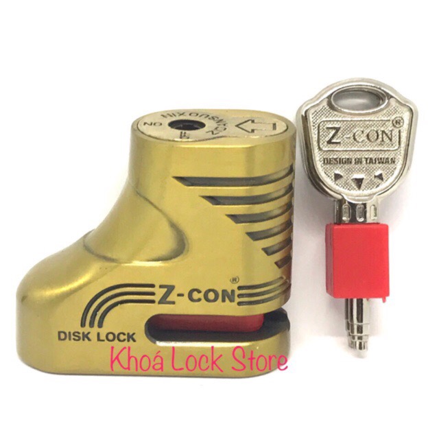 Ổ khoá đĩa chống trộm xe máy Zcon