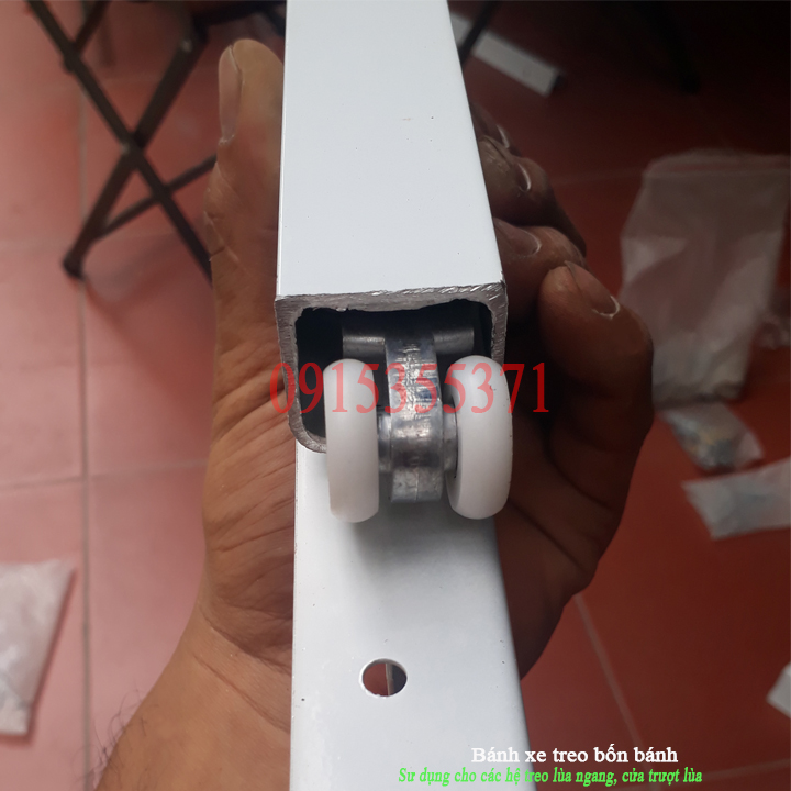 [HCM]Bộ bánh xe trượt lùa, bộ bánh xe treo cửa lùa