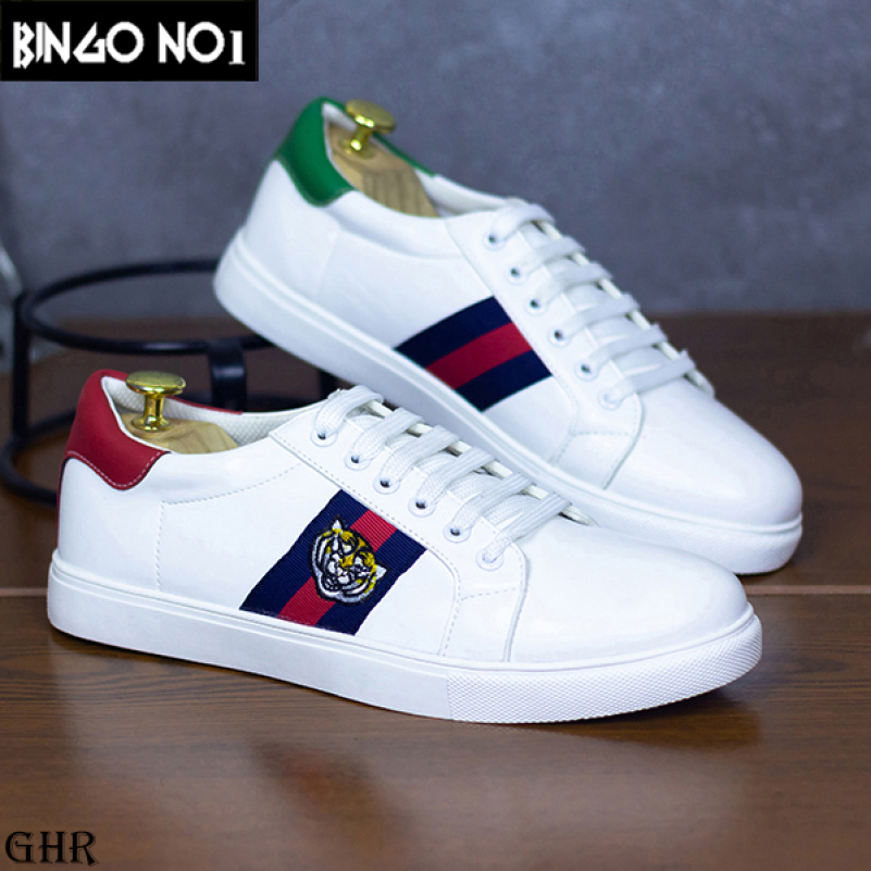 Giày Sneaker Nam Hàn Quốc Họa Tiết Cực Chất - Thời Trang BINGO (GHR02) - Giá Cực Sốc giá rẻ