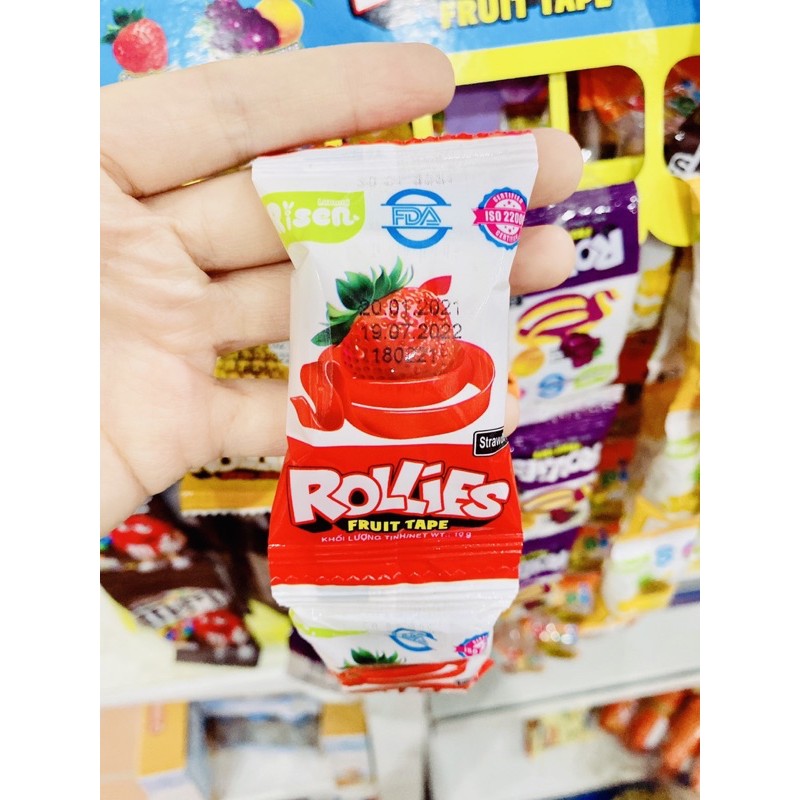 Kẹo Dẻo Cuộn Rollies Risen 350G