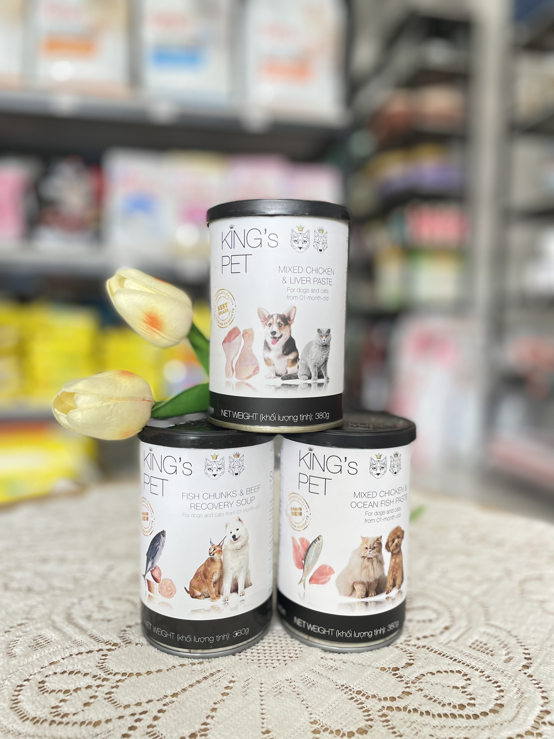Pate King Pet Cho Chó Mèo (Lon 380g)