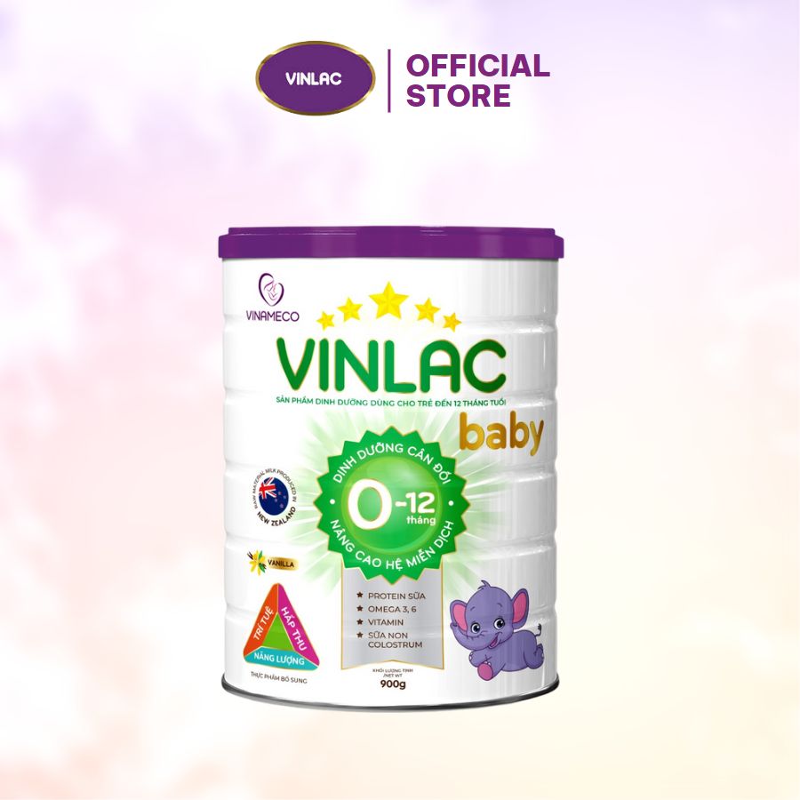 Sữa bột Vinlac Baby (số 0) 900g