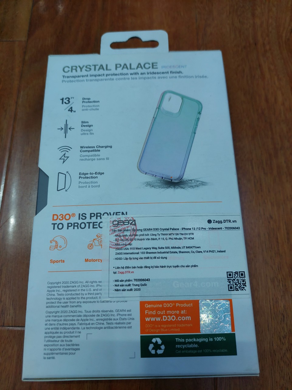 Ốp lưng Gear 4 cho Iphone 12/12Pro/12 Mini hàng chính hãng