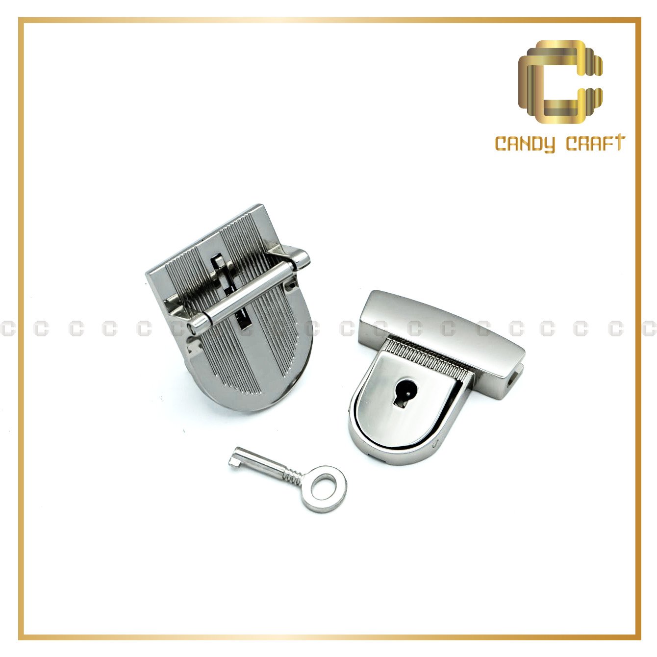 Khóa sập bầu (key) - phụ kiện làm túi xách