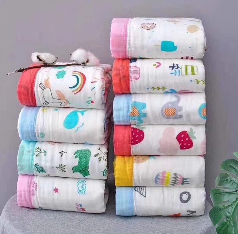 Khăn tắm dùng quấn hoặc tắm cho bé dày 5 lớp, 6 lớp