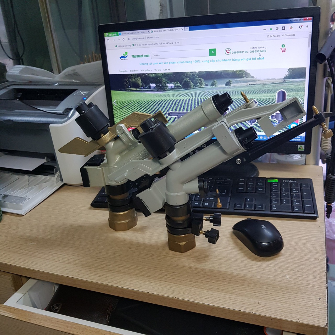 BÉC TƯỚI CÂY BÁN KÍNH LỚN CHÂN REN 49MM