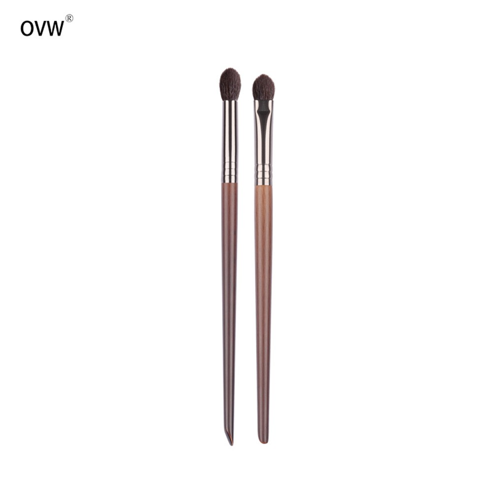 Set 2 cọ đánh phấn mắt OVW XQ1112 lông dê chuyên dụng trang điểm