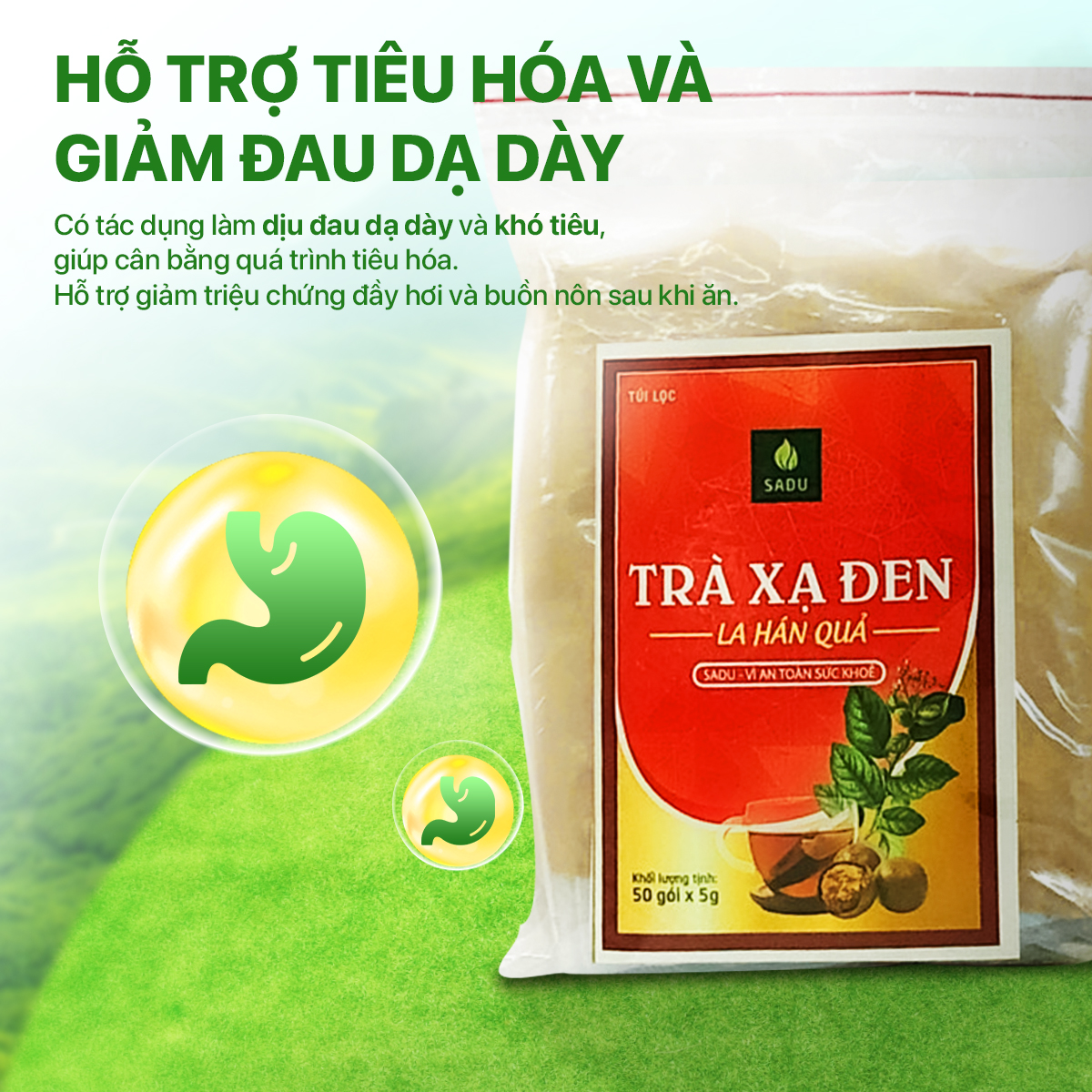Trà xạ đen la hán quả SADU 250g