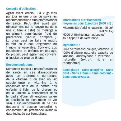 Pediakid vitamins D3 1000ui