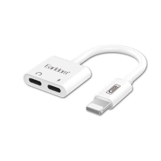 [2 Cổng Dẹp] Jack Chuyển Lightning 2 In 1 Earldom Ot-33 (Ra 2 Cổng Lightning)
