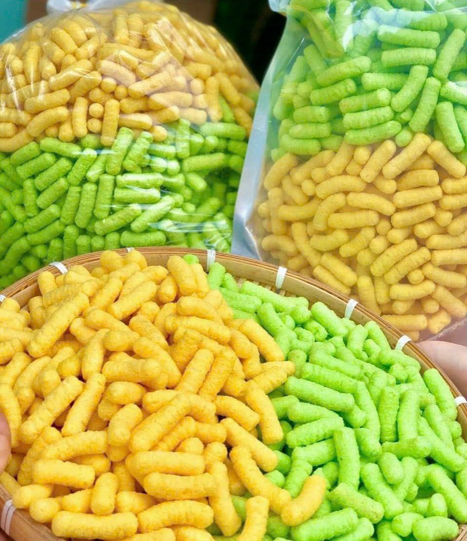 Bim bim cốt dừa mix 2 vị 250g/ 500g/ 1kg - bim bim đậu xanh cốt dừa siêu hot siêu nhiều