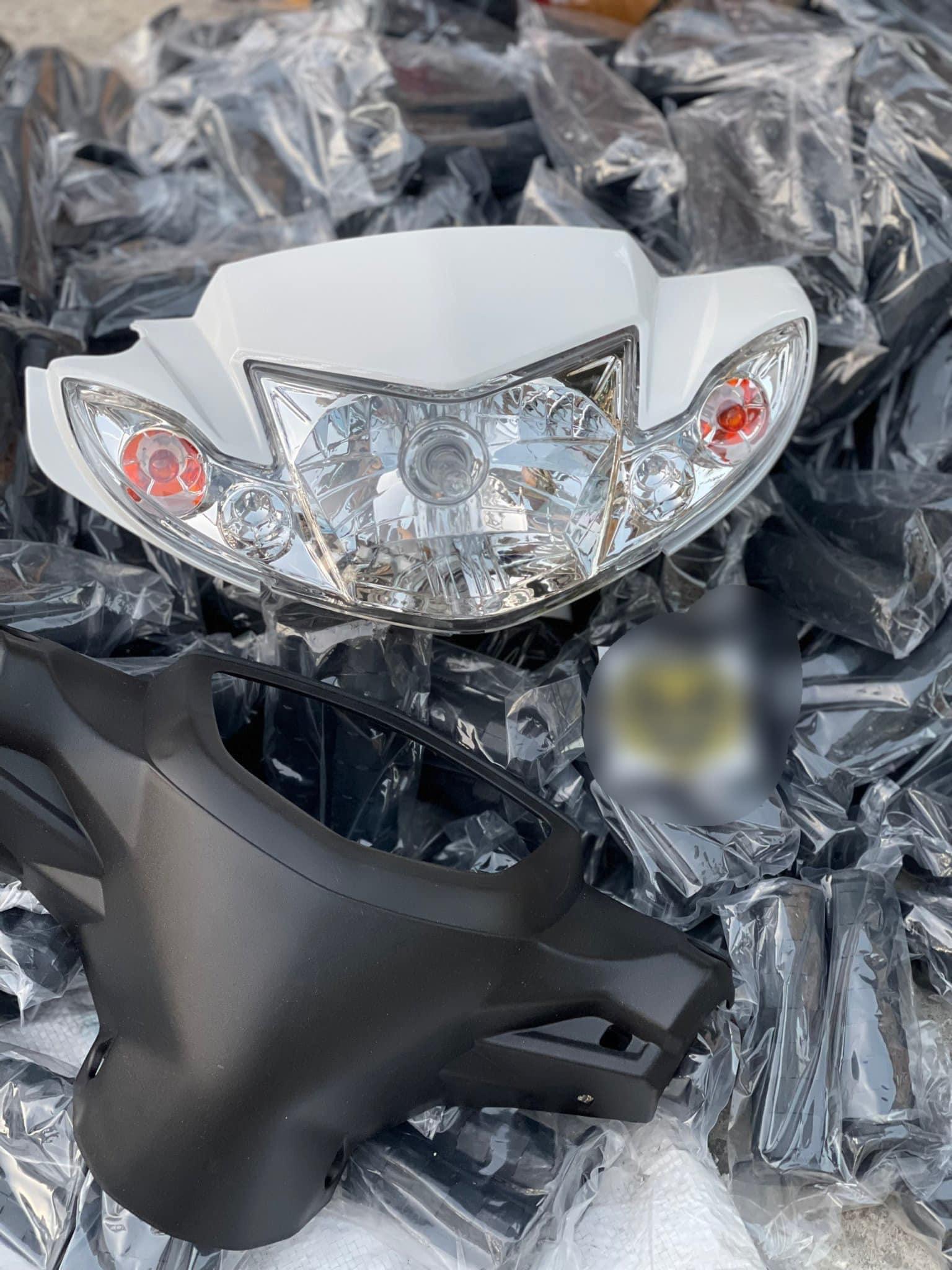 Pha chóa Si hello lắp dòng xe Sirius 50cc , sirius 110cc kèm bóng đèn + xinhan