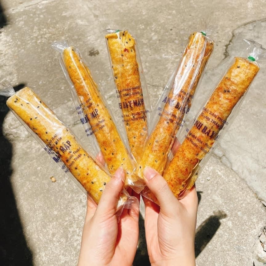 Bánh tráng cuộn mắm ruốc anh Bảy Mập đặc sản Phan Rang