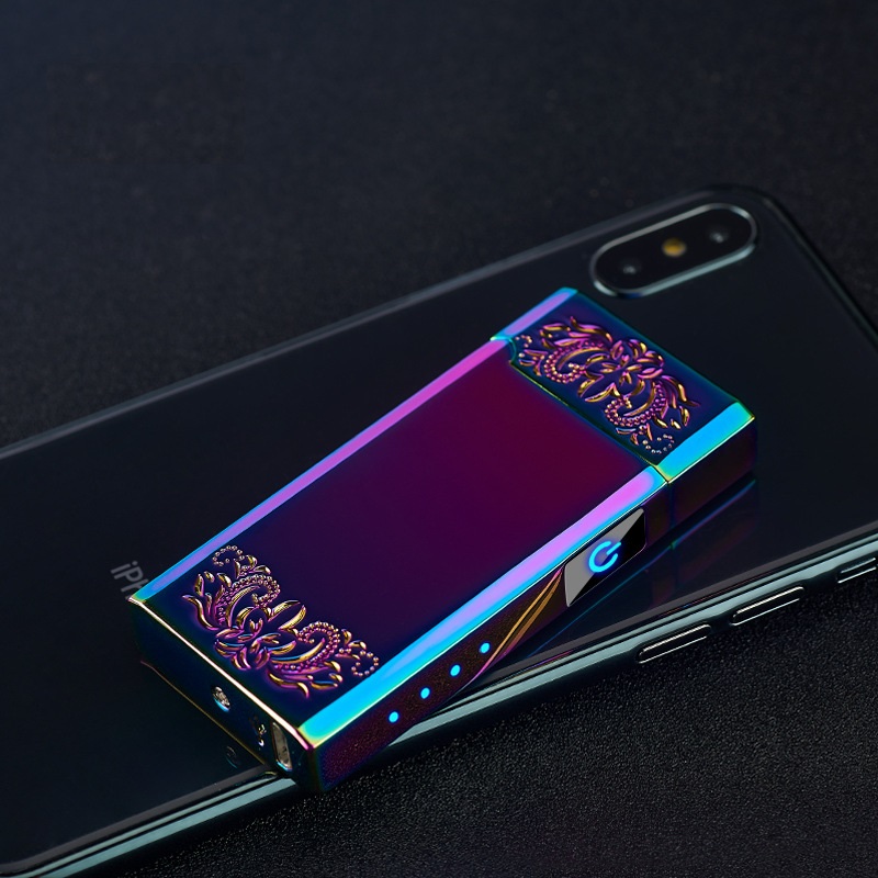 Bật lửa sạc điện plasma đánh lửa nhanh mạnh full hộp