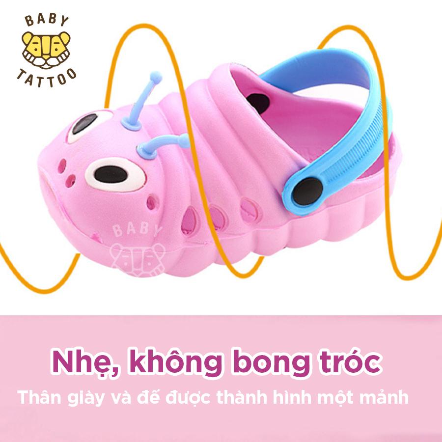 [HCM]Dép không thấm nước cho trẻ hình con sâu nhỏ dễ thương