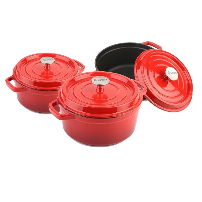 Nồi gang đúc tráng men Rapido (20cm, 22cm, 24cm).