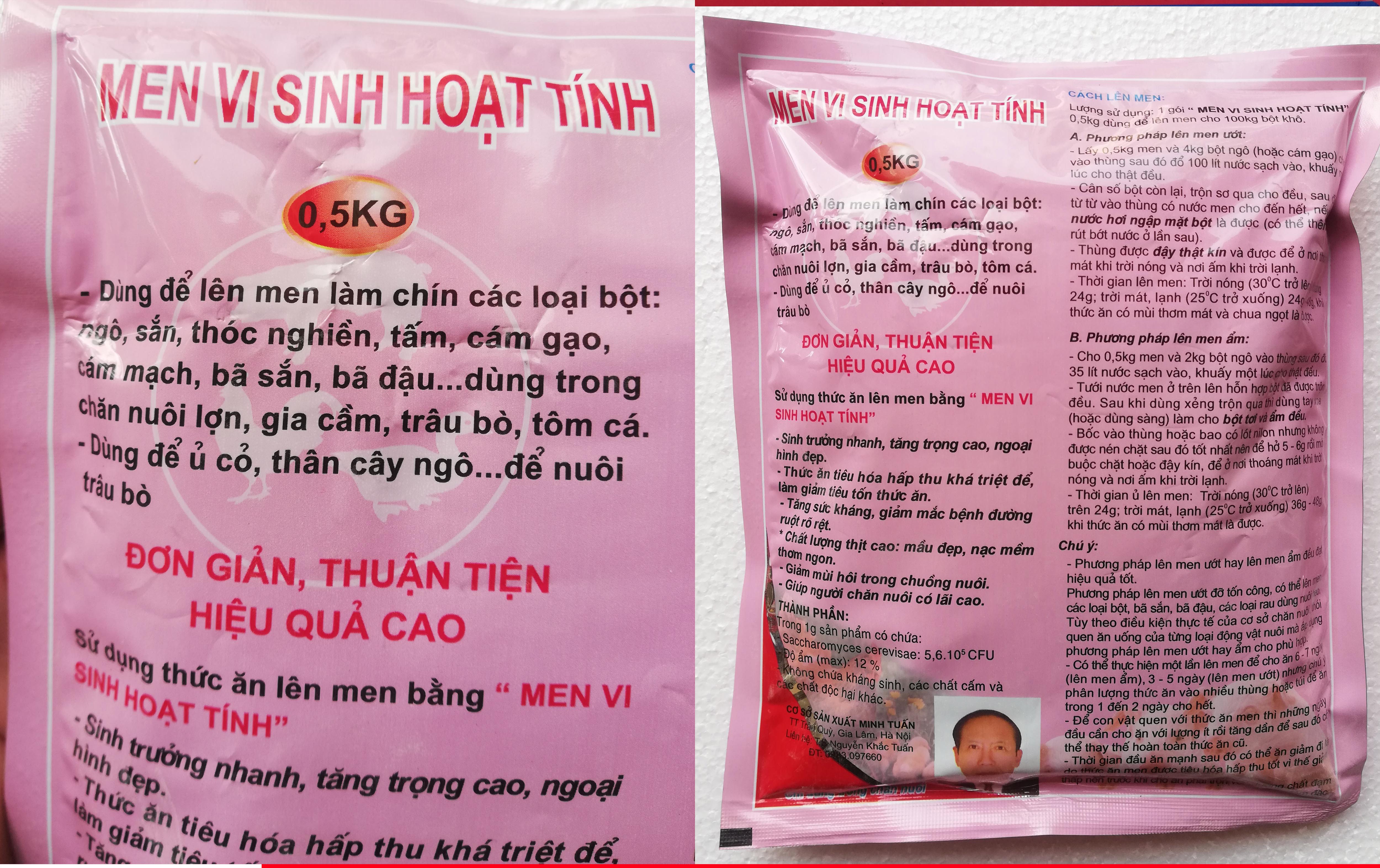 7 gói Men ủ vi sinh hoạt tính 500g