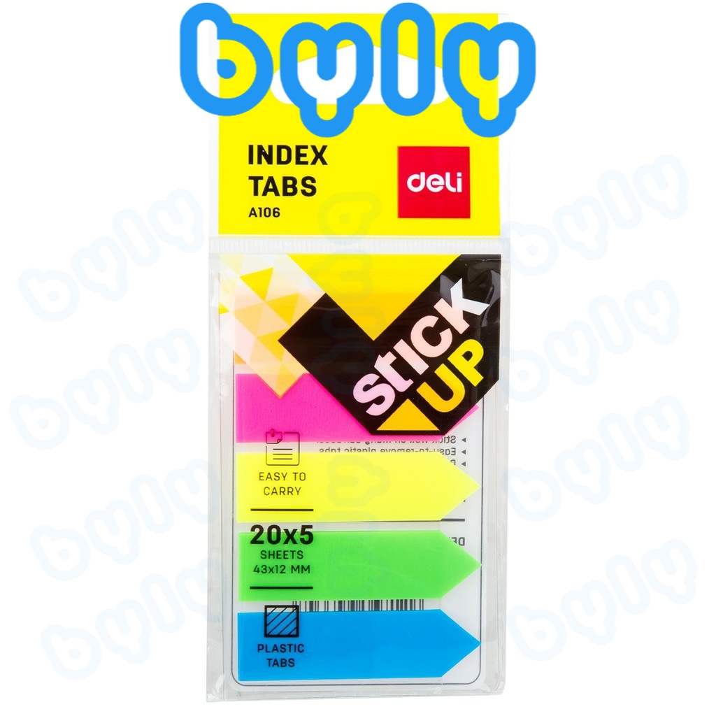 Ship hỏa tốc - Note Phân Trang 100 tờ - 5 Màu DELI  A10602 - ByLy Store
