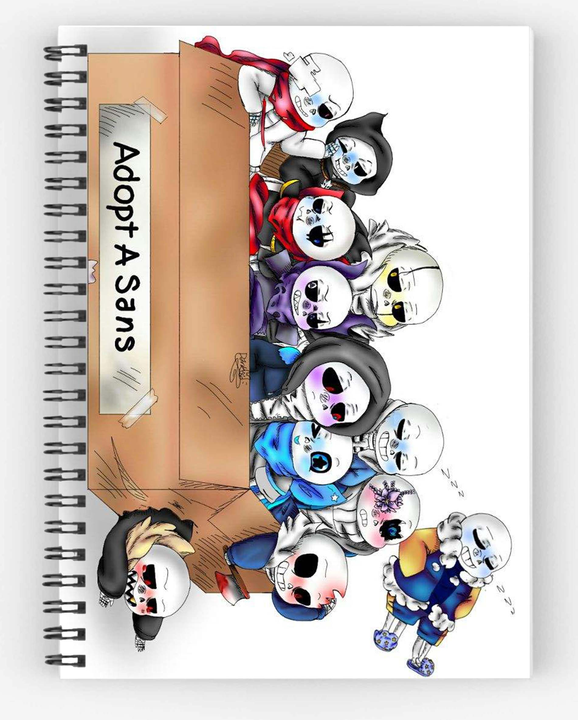 Sổ sans ink erro Undertale sổ gáy xoắn