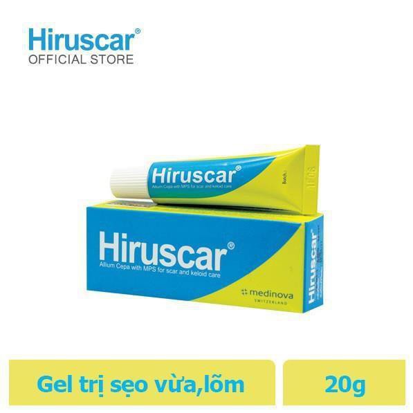 Gel Cải Thiện Sẹo Vừa, Sẹo Lõm, Sẹo Thâm Hiruscar Gel 20G