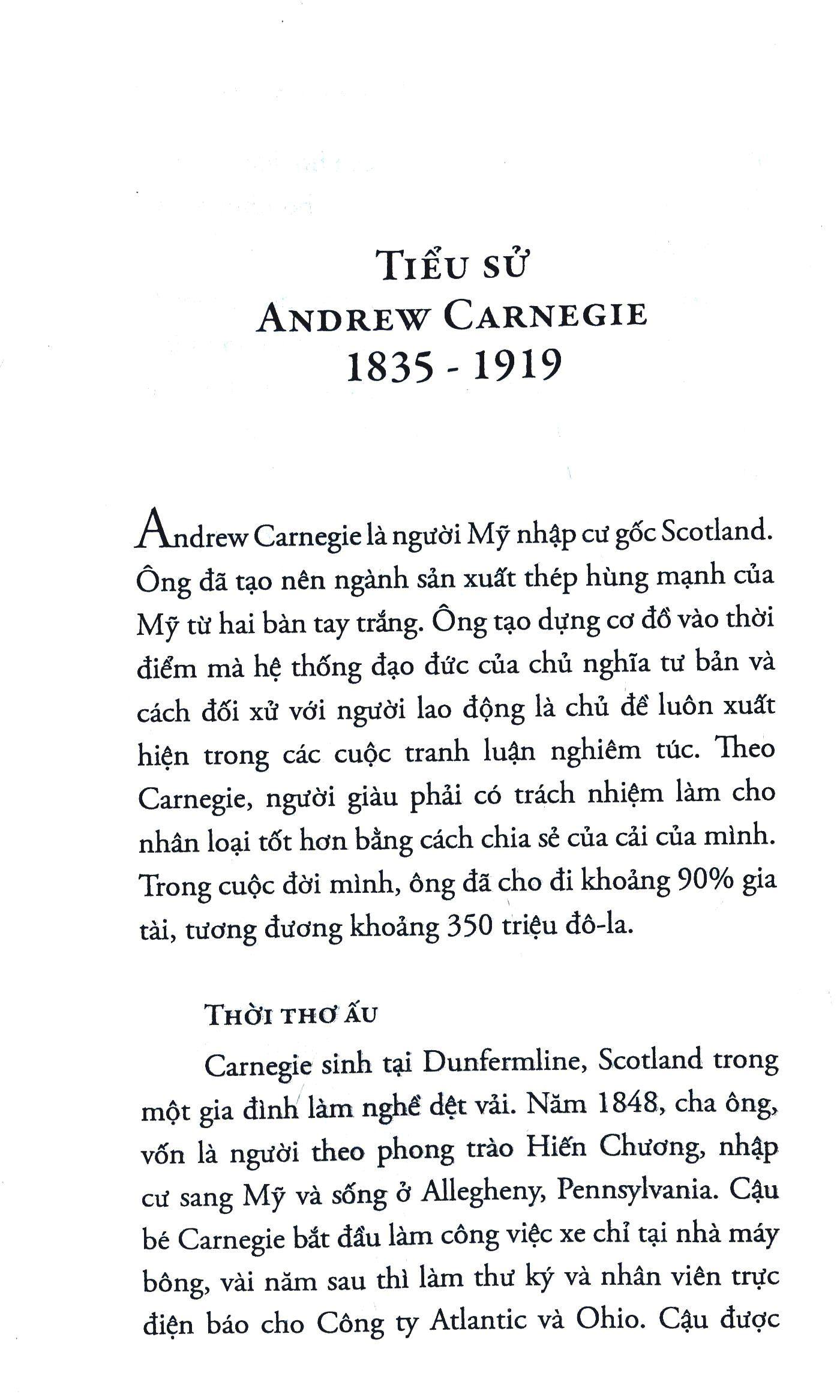 Tự truyện Andrew Carnegie