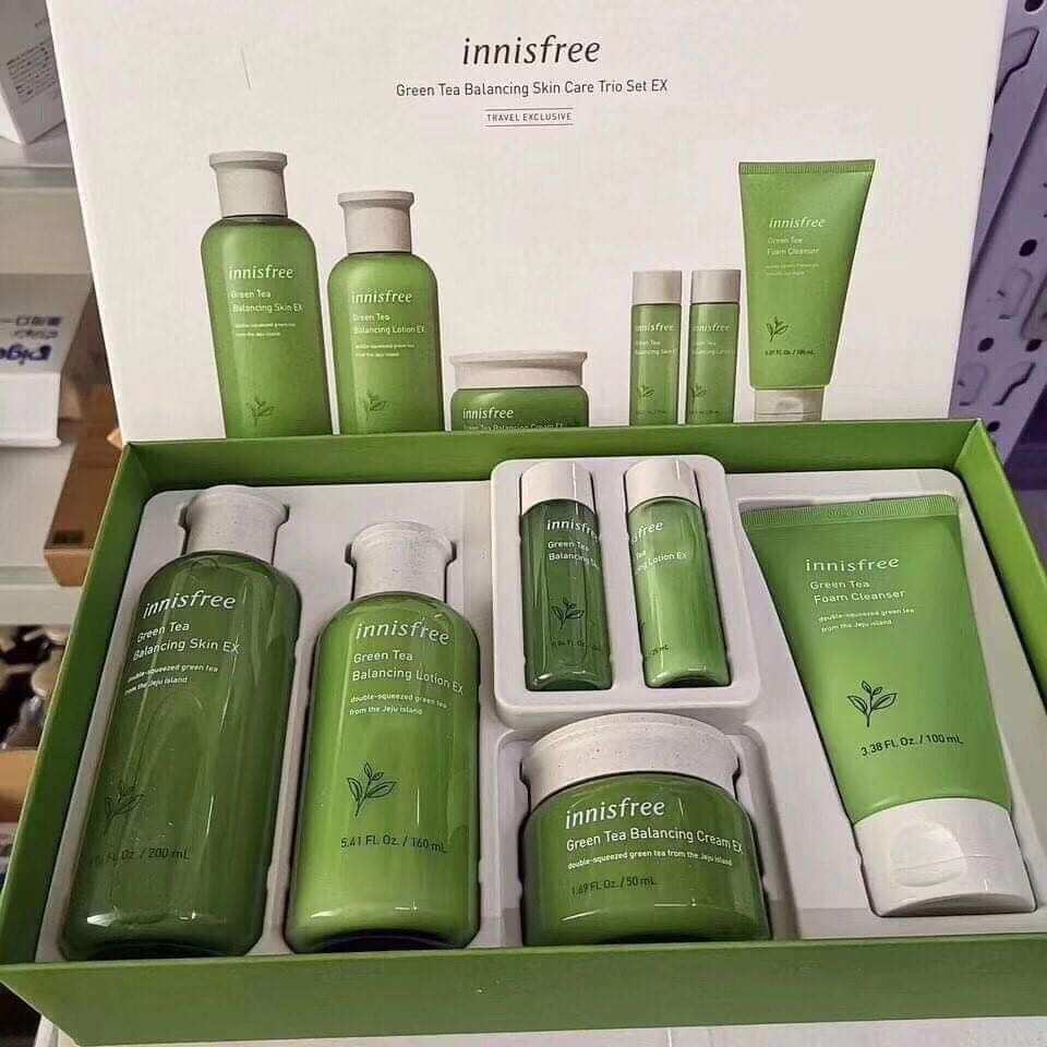 [FreeshipMAX] Sét 6 món Innisfree dưỡng da trà dưỡng