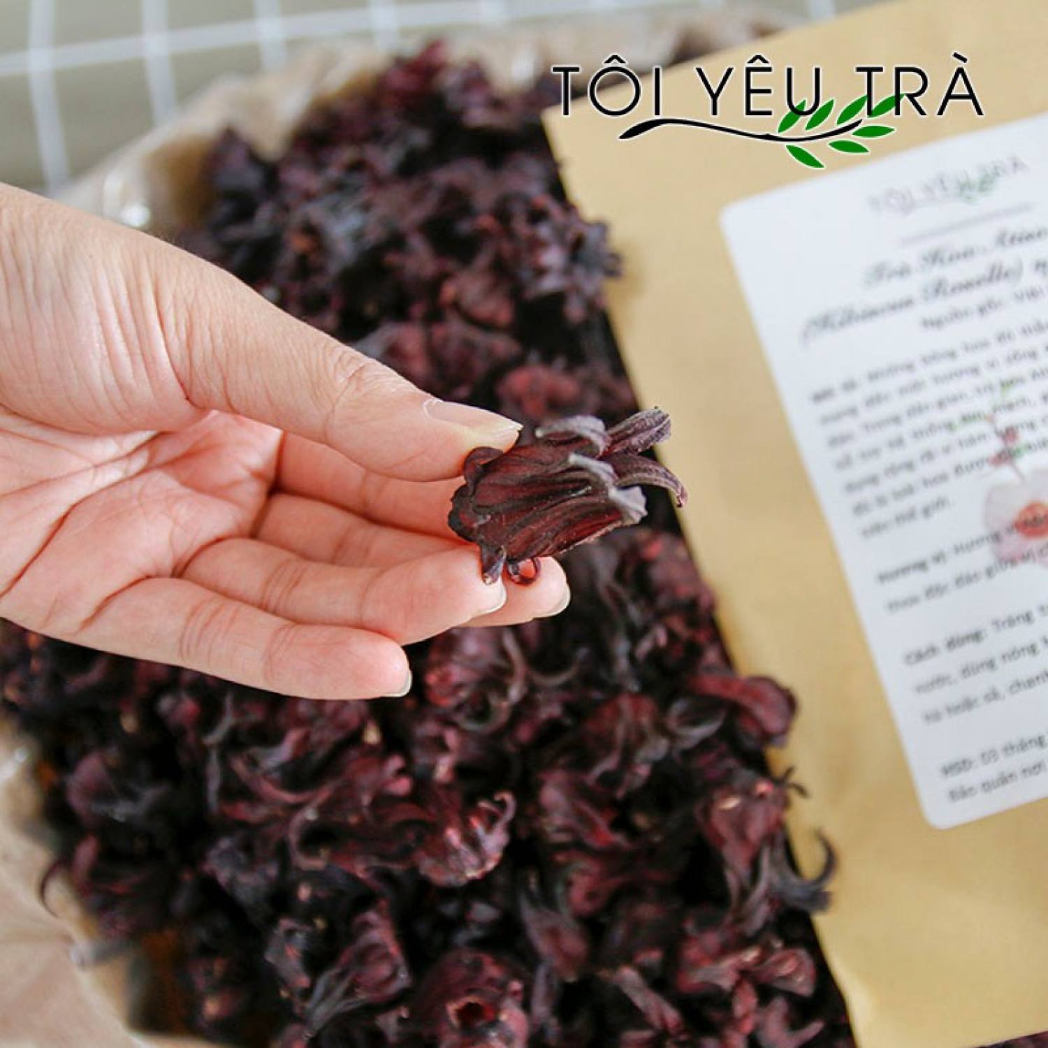 Trà Hoa Atiso đỏ (Hibiscus) Nguyên Bông Cao Cấp Từ Tôi Yêu Trà