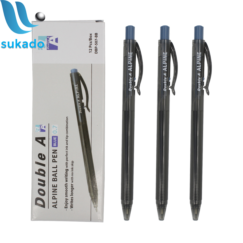 Bút bi Double A Tritouch [Hộp 12 cây] đầu bút 0.7mm