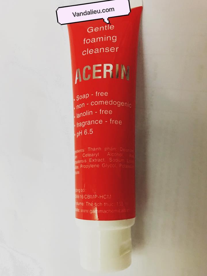 SỮA RỬA MẶT TẠO BỌT ACERIN GENTLE FOAMING CLEANSER 155ML