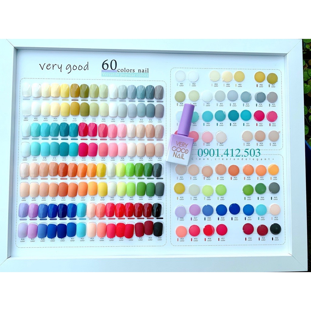 SƠN GEL VERY GOOD NAIL TÍM LẺ MÀU ( HƠ MÁY)