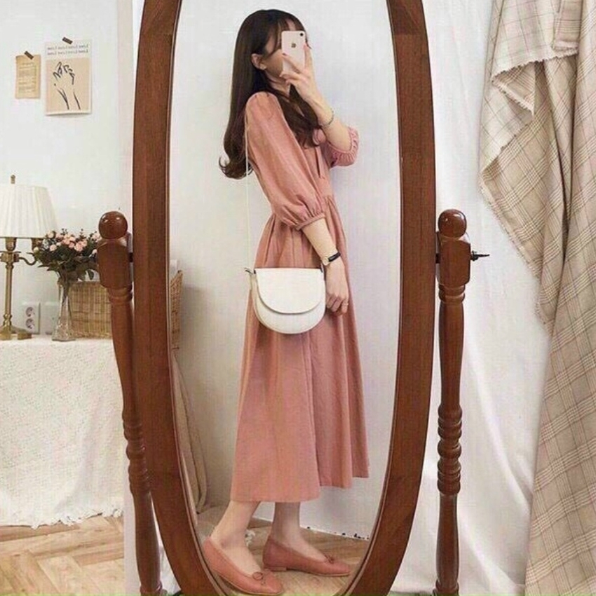 ĐẦM NỮ BÁNH BÈO SIÊU XINH