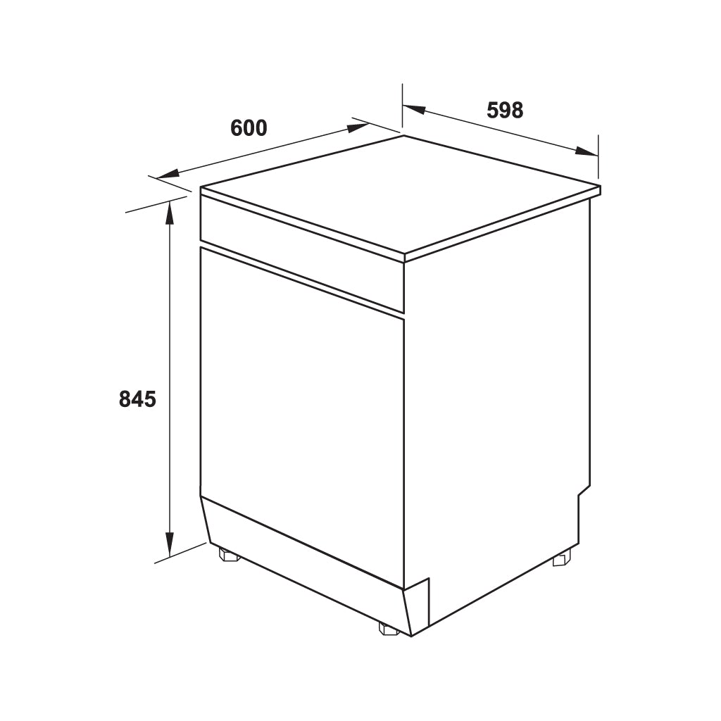 Máy rửa chén độc lập Hafele HDW-F60G/ 535.29.590 (12 bộ)