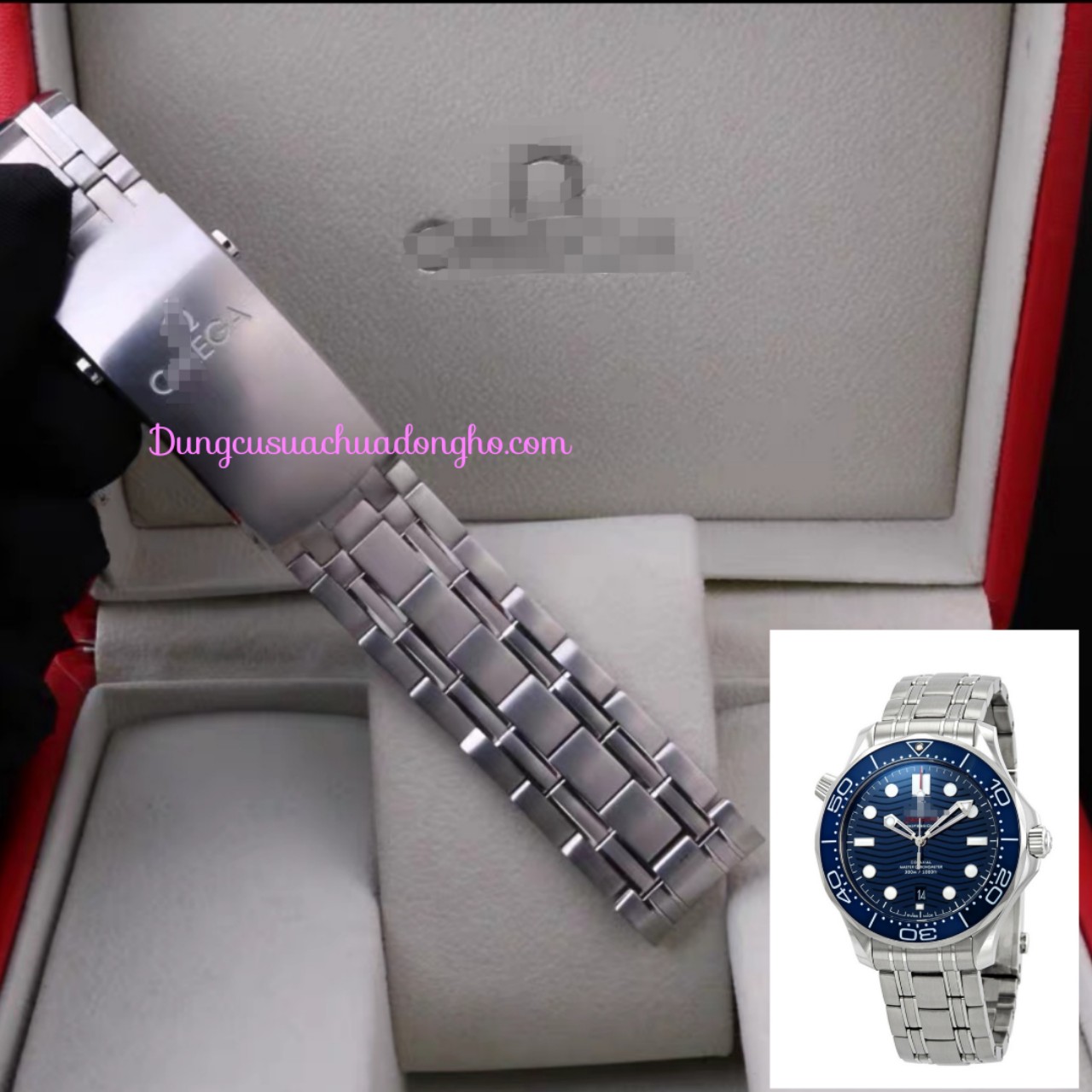 Dây đồng hồ inox omg se.amast.er 300