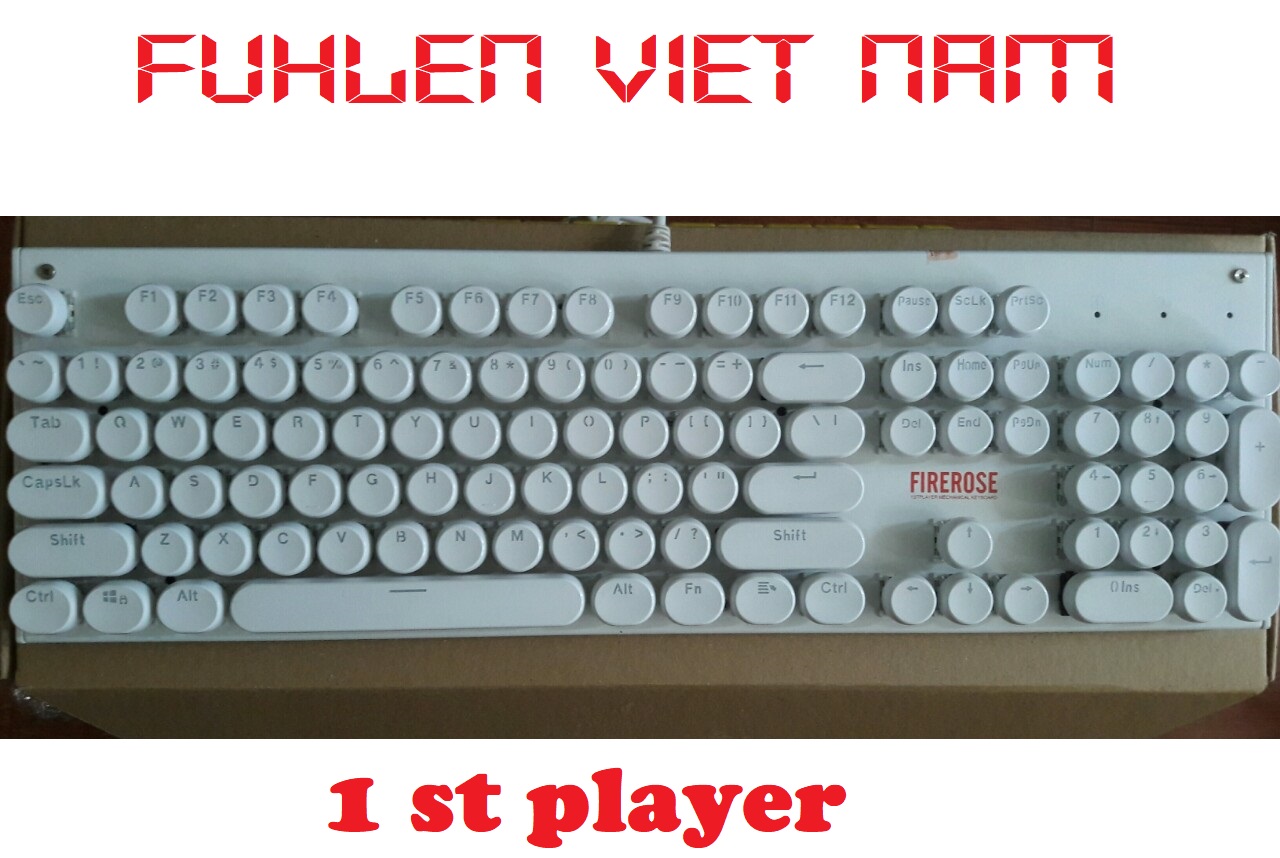 Bàn phím cơ 1STPLAYER DK3 blue switch trắng