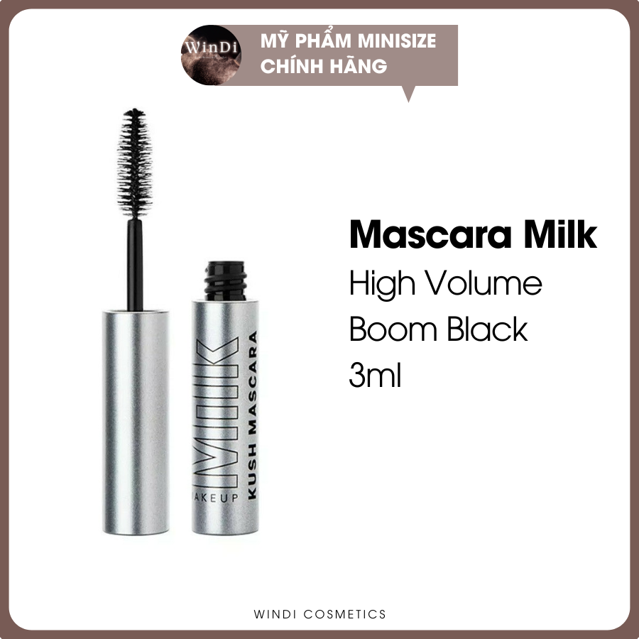 Mascara làm dày mi 𝐌𝐢𝐥𝐤 𝐊𝐮𝐬𝐡 𝐇𝐢𝐠𝐡 𝐕𝐨𝐥𝐮𝐦𝐞 𝐁𝐨𝐨𝐦 𝐁𝐥𝐚𝐜𝐤 𝟑𝐦𝐥