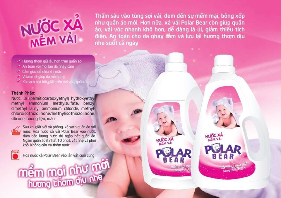 Nước xả mềm vải Polar bear LA057
