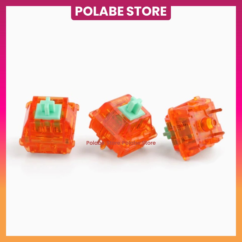 EQUALZ C3 Tangerine Switch C3 Tangerine 62g/67g EQUALZ Tangerine Linear Switch Công Tắc Bàn Phím Cơ - Polabe Store