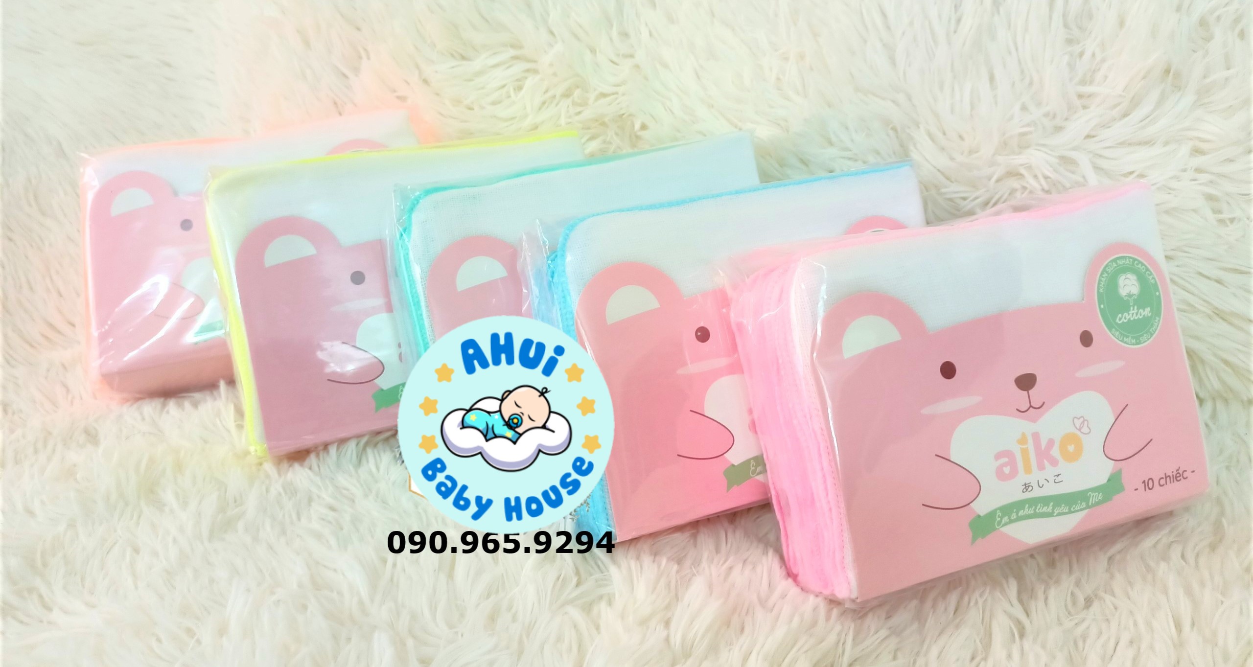 Khăn Sữa Nhật Cao Cấp AIKO
