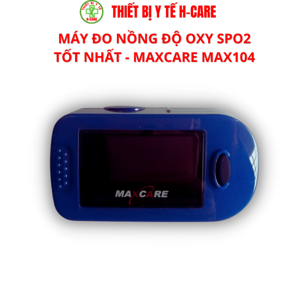 Nơi bán Bộ máy đo nồng độ oxi trong máu MaxCare Max104 chính xác siêu bền (Trắng phối xanh)